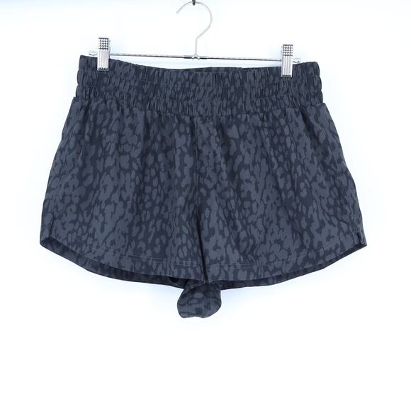 Varley Pants - Varley Kallin Running Shorts Black Shadow Animal Lightweight Training Women's M